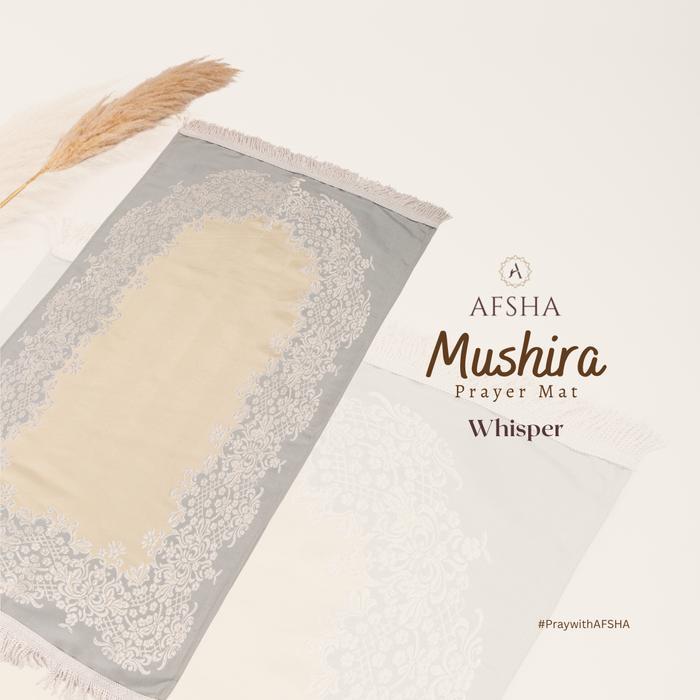 AFSHA - SAJADAH PREMIUM MUSHIRA PRAYER MAT (FREE BOX HAMPERS)