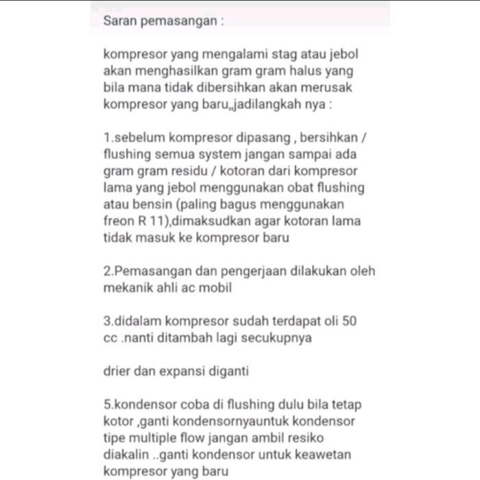 TERBARU KOMPRESOR AC AVANZA LAMA 2004 2005 2006 2007 2008 2009 2010 2011 READY