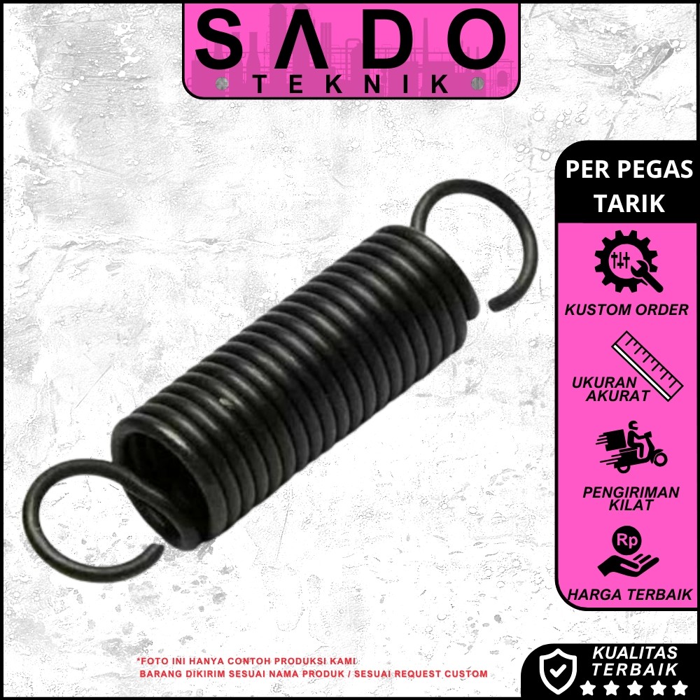 Per Pegas Tarik Od 40mm Kawat 6mm Panjang 300mm Baja