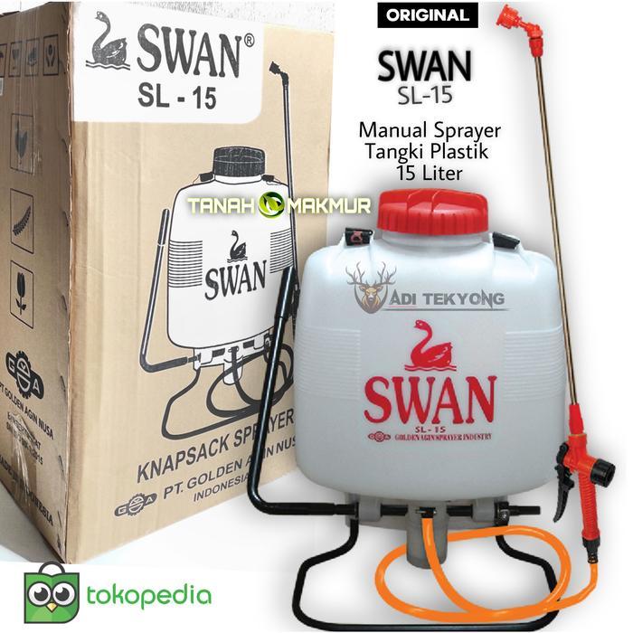 SWAN SL-15 TANGKI SPRAYER POMPA MANUAL PLASTIK SEMPROTAN 15 LITER ASLI