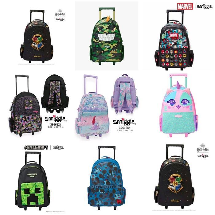 Smiggle Trolley Mickey, Minecraft, Avengers, Harry Poter/Kado/ Ori