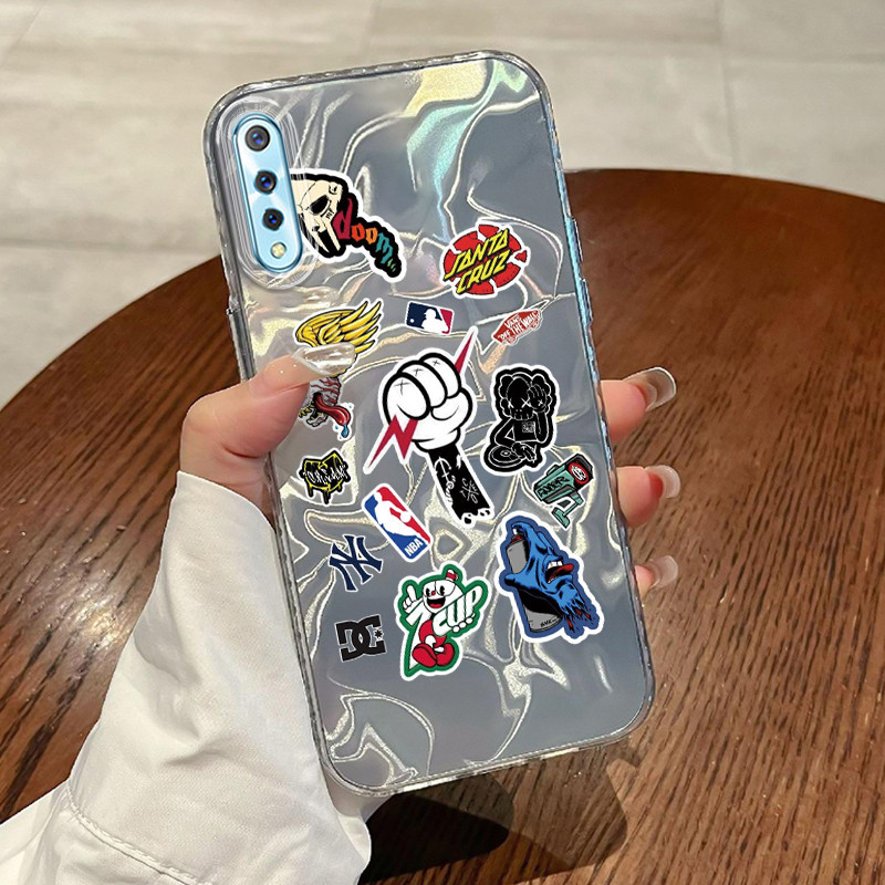 Casing Hp VIVO S1 VIVO S1 Pro Case Casing Pola Gestur kartun HP Kasing Kasus ponsel transparan mewah