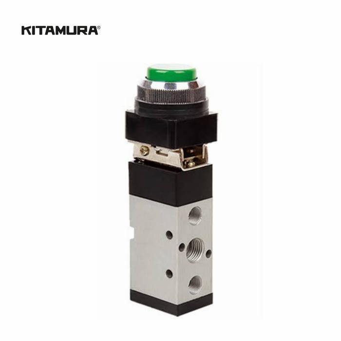 _mkmahadira - Mechanical Valve Push Button Pneumatic 5/2 1/4 Air Control Valve