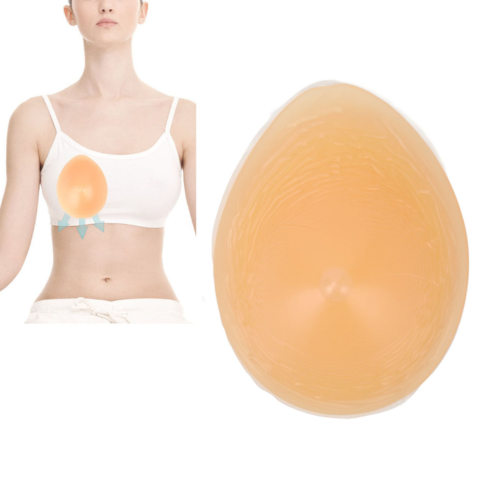 120g Breast Insert Artificial Silicone Boobs Drop Shaped Fake Breast Form Push Up Pads Push Up