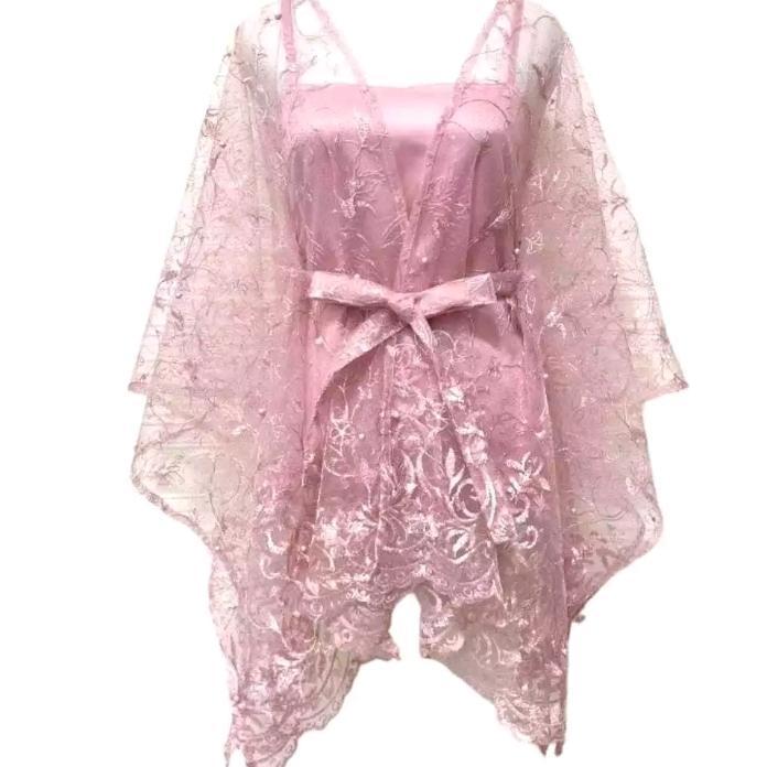 [Voucher] outer kebaya wisuda/bridesmaid/pesta pink/biru/ungu/hijau mint