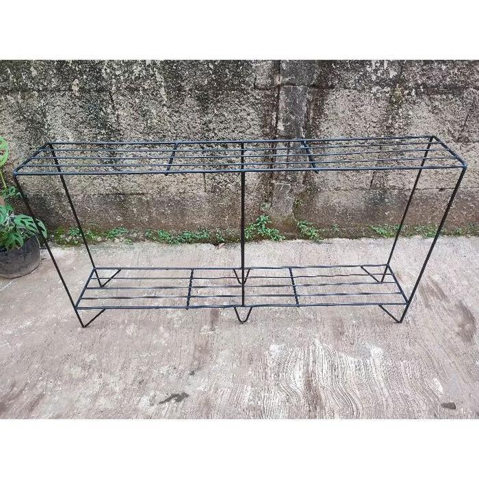 Mantabetul Rak Pot 2 Tingkat / Rak Pot Tanaman / Rak Pot Besi