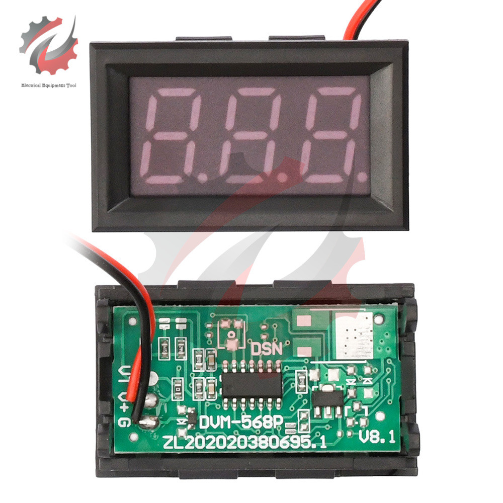 1PCS Mini LED Digital Display Voltmeter Detector DC 4.5-30V/DC4.7-30V/DC5-30V Voltage Monitor Tester