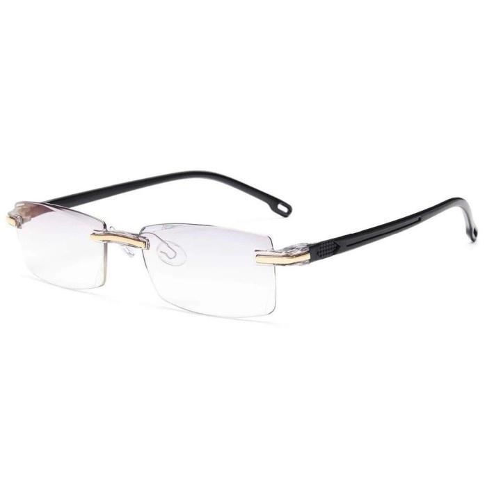 FRAMELESS Kacamata Kaca Mata Baca Plus Rabun Dekat Reading Glasses