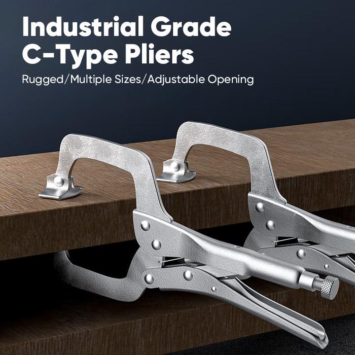 Mitsushi Tang Jepit C Clamp Tang C Tang Jepit Buaya Catok Mini Locking Plier C-Clamps Tang Berbagai