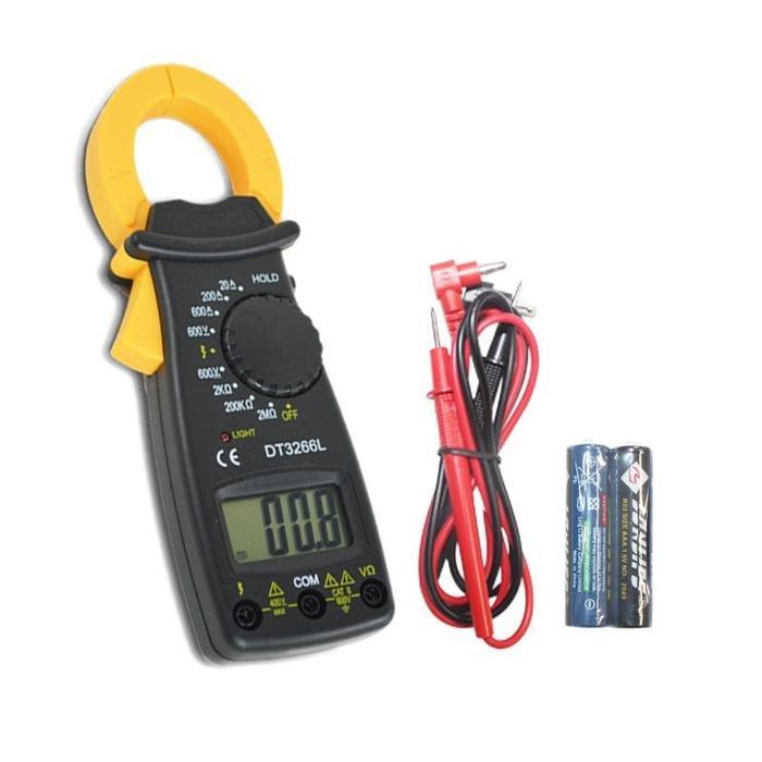 EELIC DCM-DT3226L Digital Clamp Meter DT-3266L AC / DC 600V Portable Tang Ampere multifungsi