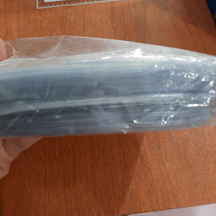 sc8h- Plastik Name Tag Id Card 7X10 Tidur 1 Pak Isi 100 / Plastik Bening