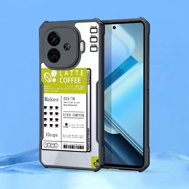 CASE CLEAR MOTIF FUSION SHOCKPROOF FOR OPPO A5 5G/4G 2025 A5 PRO 5G A52/A92 A53 /A33 A54 4G A55 4G A