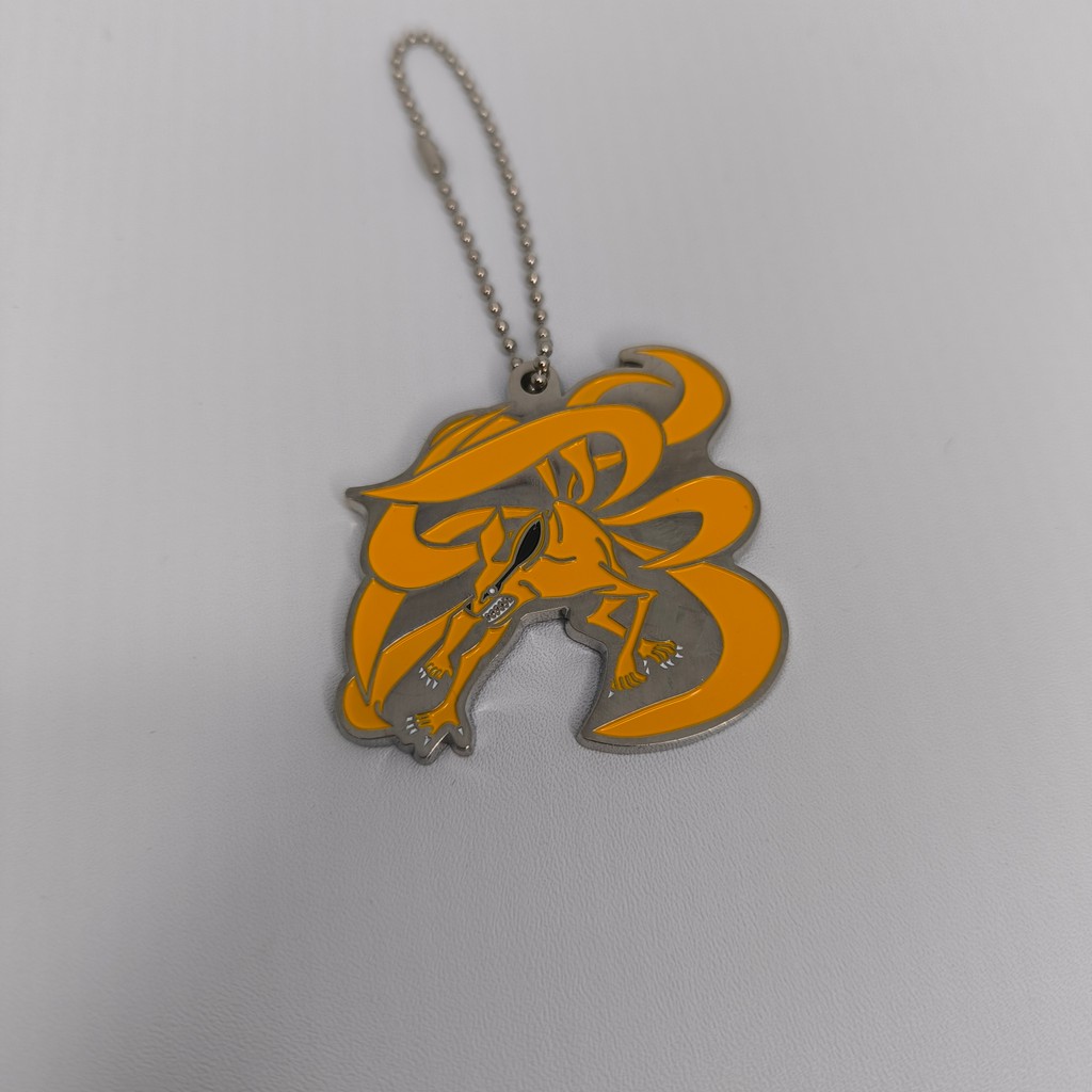 Metal Strap Keychain Naruto Nine Tails Kyubi Kurama