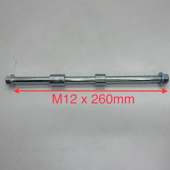SALE Baut As Roda 12mm x 26cm + Boshing Otoped - Goped - ATV - Universal Termurah