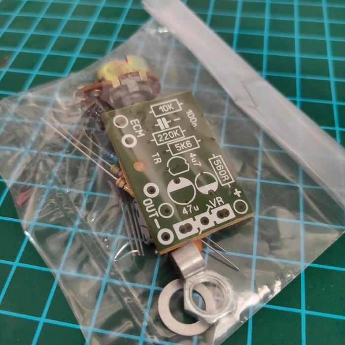 KIT PRE AMP MIC CONDENSER PREAMP MIC MICROPHONE KIT DIY