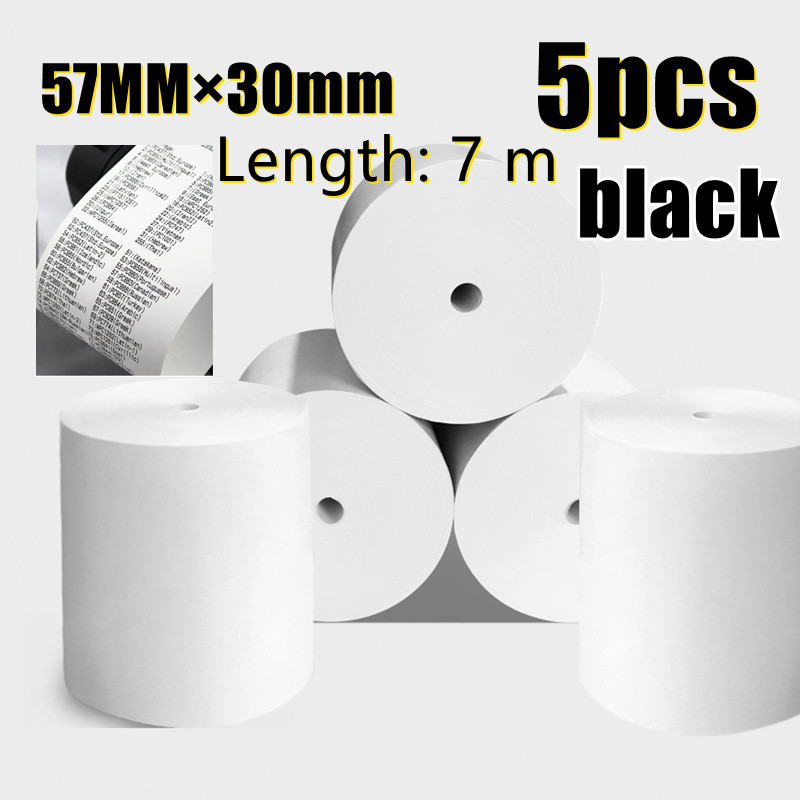 Thermal Paper 57x30 mm POS Printer 5 rolls Mobile Bluetooth Cash Register Paper Rolling Papers Pos H