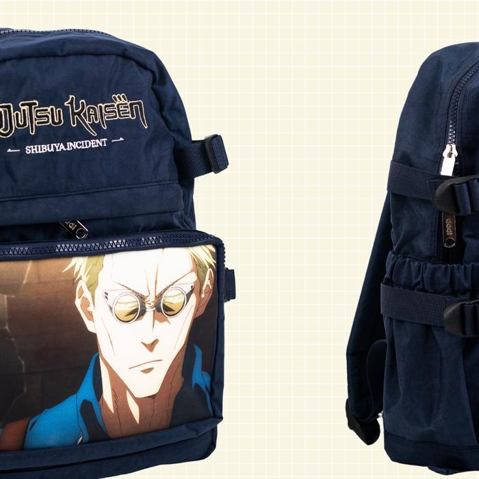 BIG SALE Dadi - Jujutsu Kaisen Nanami Graphic Navy Medium Backpack - Tas Ransel Anak/Tas Ransel