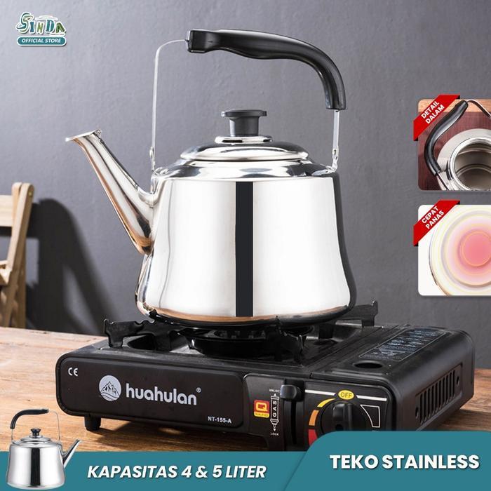 [SPECIAL LIVE CREATOR ] Sinda Teko Whistling Stainless Steel 304 4/5 Liter Anti-Karat, Ceret Bunyi