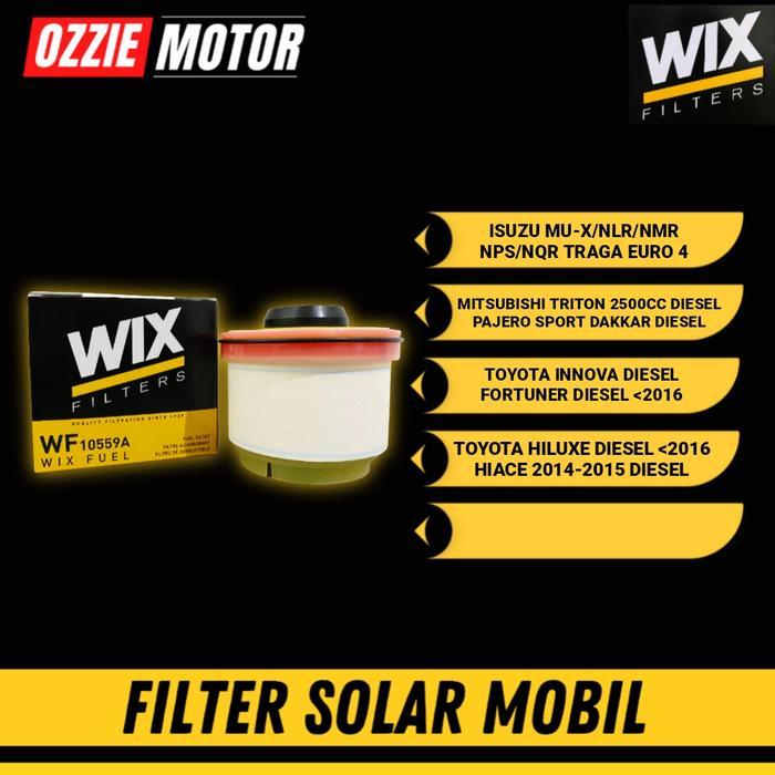 WIX FUEL FILTER UPP - FILTER SOLAR ATAS TOYOTA INNOVA / FORTUNER / HILUX MITSUBISHI PAJERO SPORT /