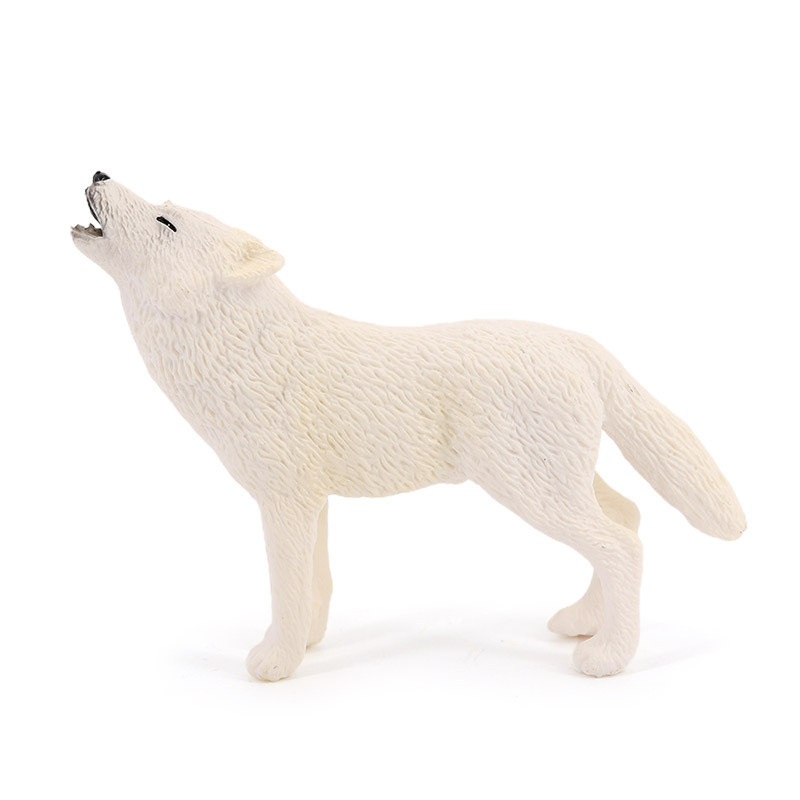 Simulation Solid Wild Forest Animal Model Green Wolf Big Bad Wolf White Wolf Figure Toy Educational 
