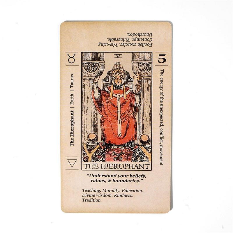 78 Pcs Cards Meaning Tarot Pocket Sized Deck Tarot And Oracle Comics Tarot Cards English Version Pla