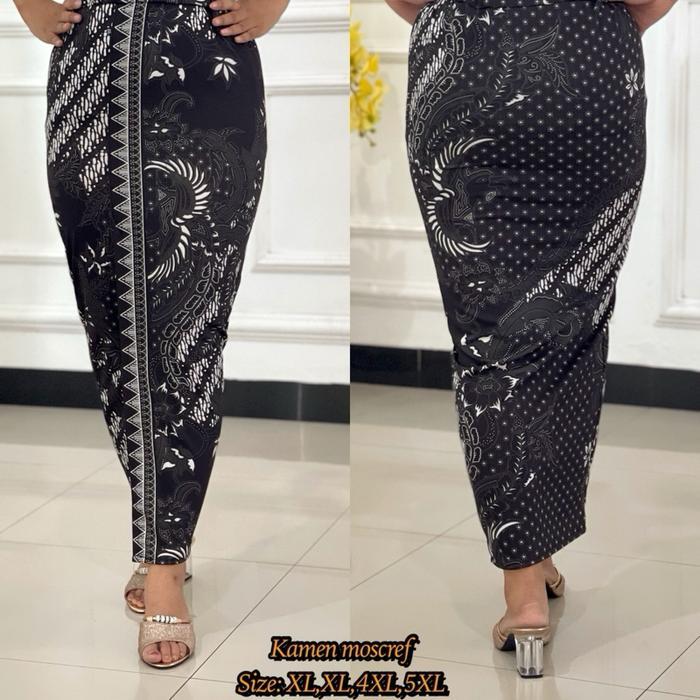 KAMEN MOSCREF Batik Motif Merak Jumbo 4XL 5XL Wanita Rok Jumbo Kamen Tradisional Bali Batik Panjang