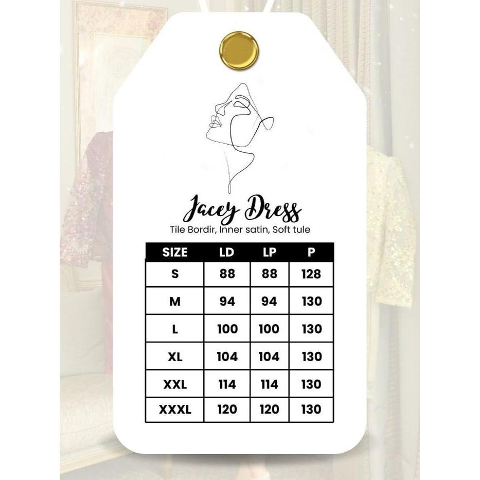 MURAH Jacey Dress / Dress Pesta Natal / Dress Kondangan Formal Wanita Gaun Mewah Midi Remaja Simple