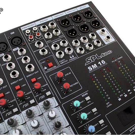 Khusus Instan/Sameday Spl Audio Mixer Sm 16 - 16 Ch , 4 Aux , 4 Group , 6 Tone , Efx ,
