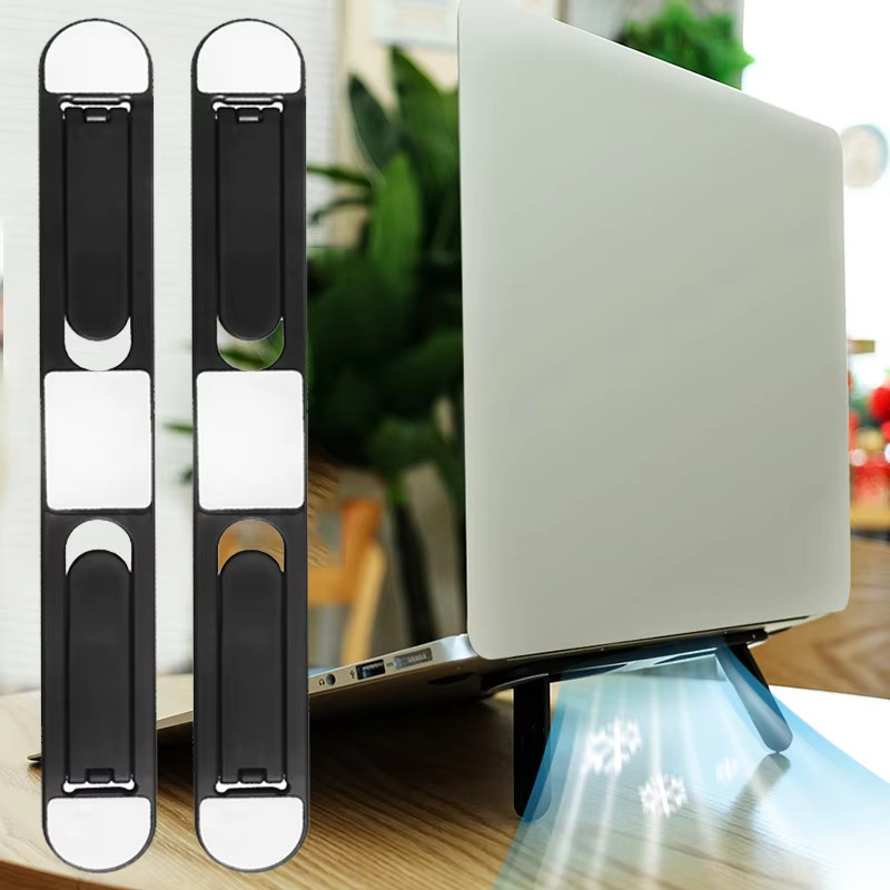 Universal Laptop Riser Stand for Macbook Pro Air Lenovo Samsung Notebook Cooling Pad Invisible