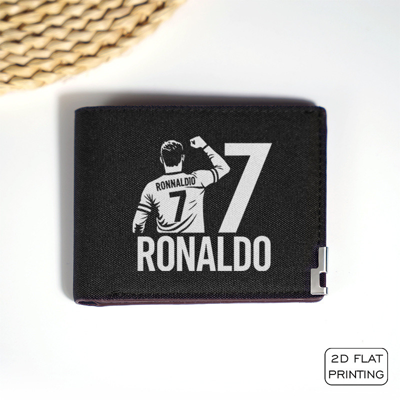 RONALDO 7 ICONIC DESIGN CANVAS BUSINESS WALLET MINIMALIST STYLE DURABLE LIGHTWEIGHT FOR DAILY USE