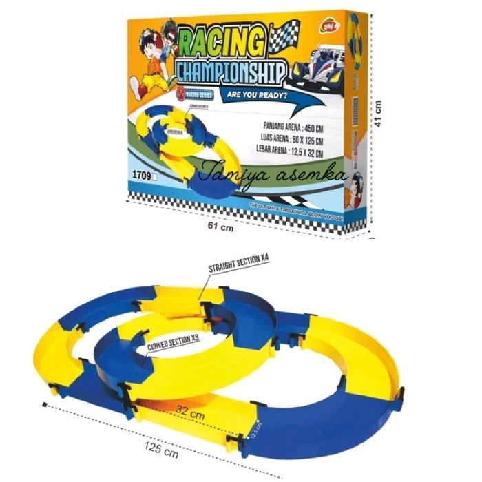 TRACK TAMIYA 1 JALUR BERPUTAR ARENA BALAP MOBIL TAMIYA 4WD