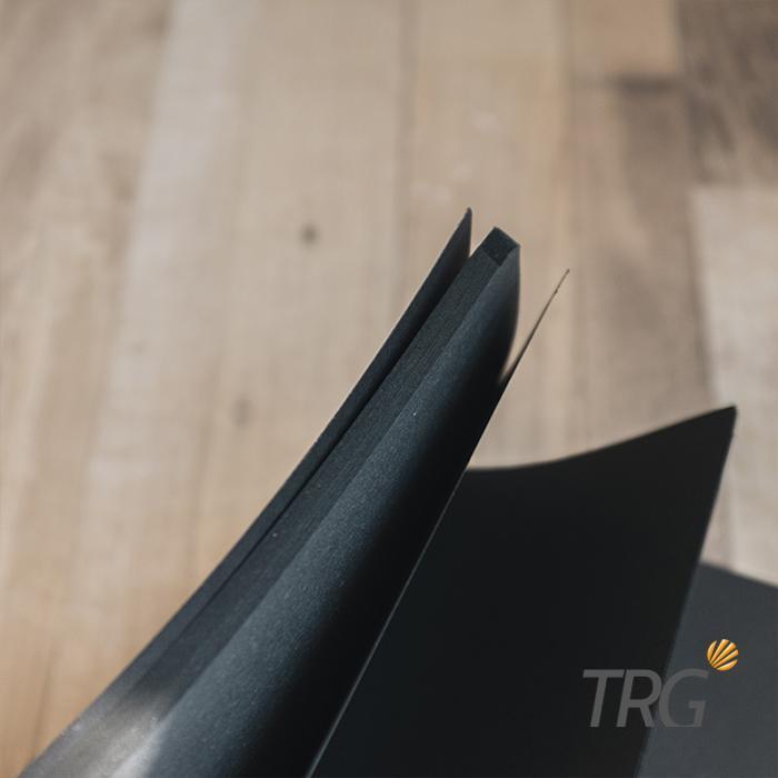 Buku Tulis Catatan B5 Hitam TRG - Black Plain Paper Notebook TRG