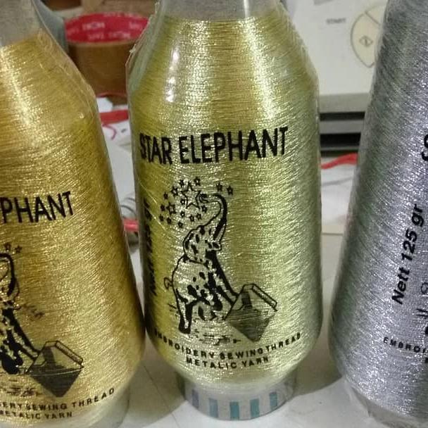 jq41- Benang Bordir Metalik /Star Elephant