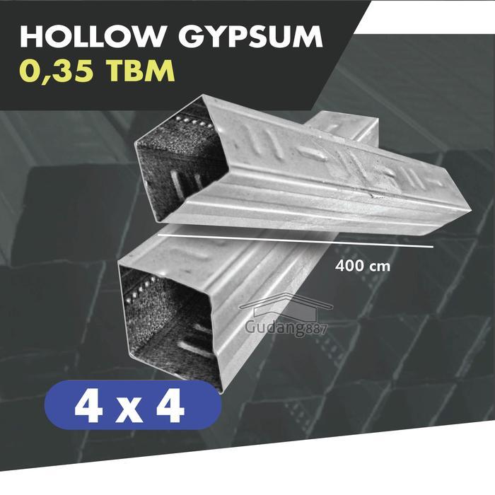 New Hollow 4x4 / Holo 0,35 mm / Rangka Hollow / Holo Galvalum Polos / Holo