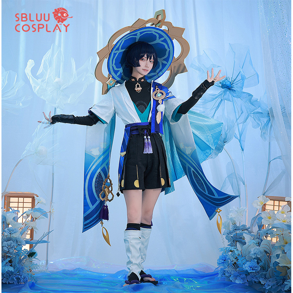 SBluuCosplay Game Genshin Impact Wanderer Cosplay Costume