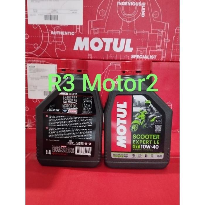 OLI MOTUL SCOOTER EXPERT LE 4T 10W-40 0.8L UNTUK ALL MATIC MIO,VARIO,BEAT,PCX,VARIO 125,VARIO