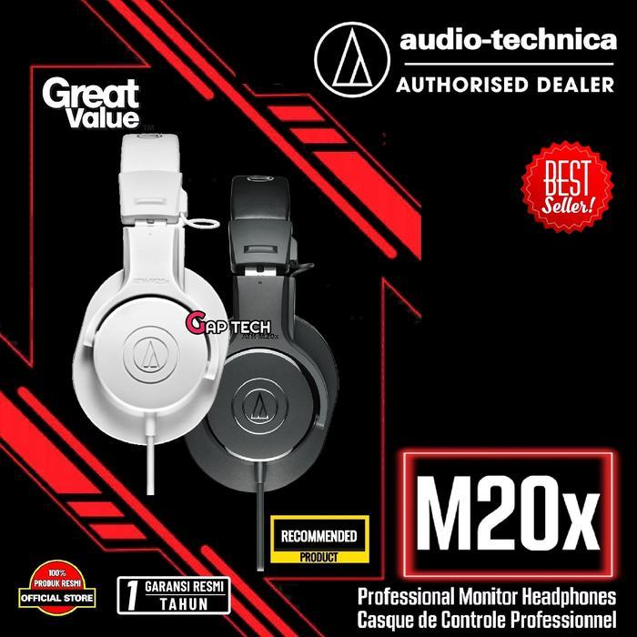 ivfo- Audio Technica Ath-M20X / Ath M20X Professional Monitor Headphones