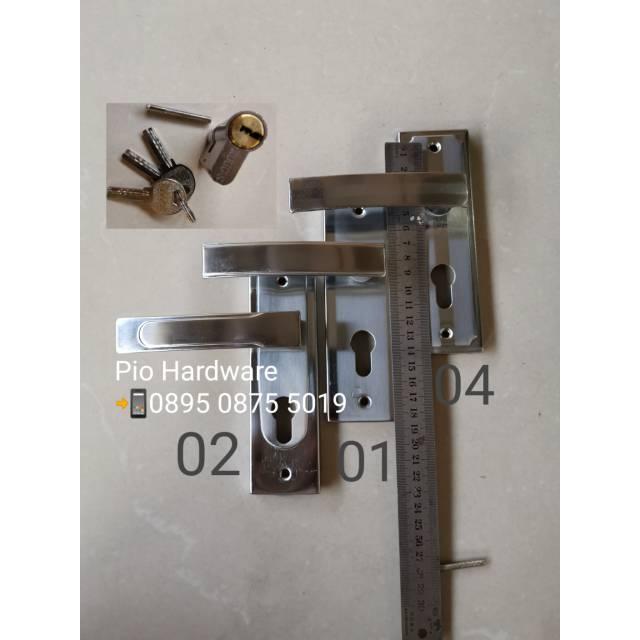 Gagang Kunci Pintu Kecil Lengkap Dengan Silinder Original