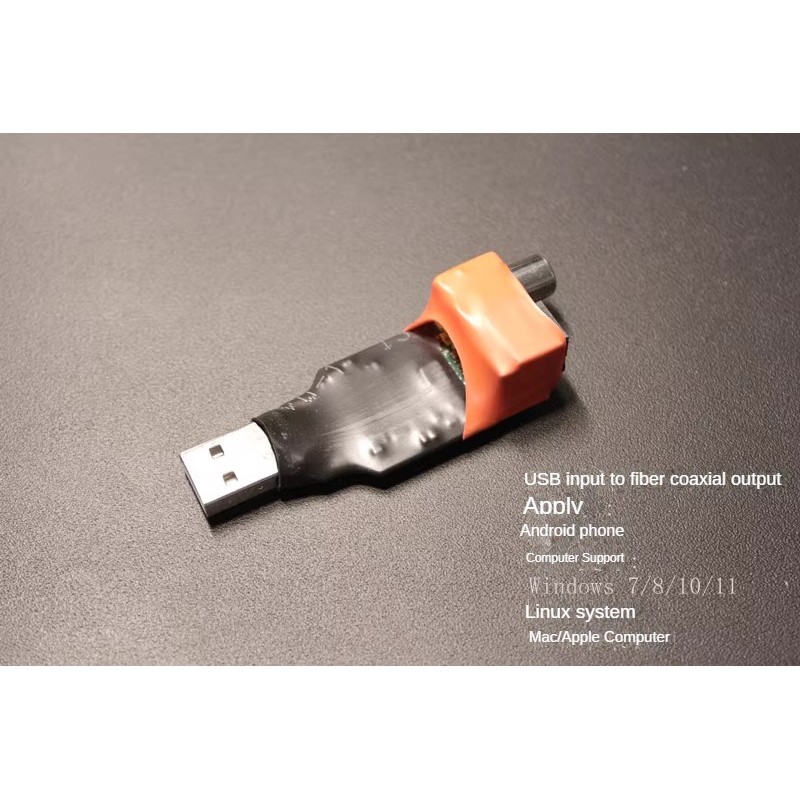 Usb To Digital Fiber Coaxial Output Spdif Otg 192K24Bit 32-Bit Dop