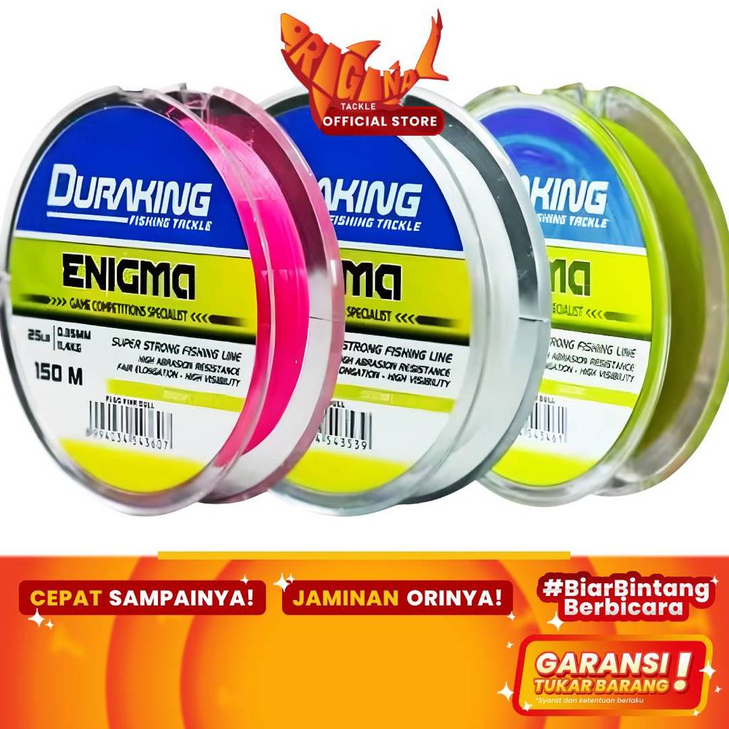 Senar Pancing Monofilament Duraking Galatama Enigma 150m 0.25 0.30 0.35 0.50 0.40 0.45 0.33 0.28