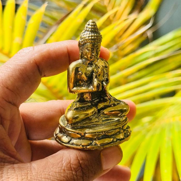 Patung Rupang Buddha Mini 7Cm Kuningan Perunggu Peringgu