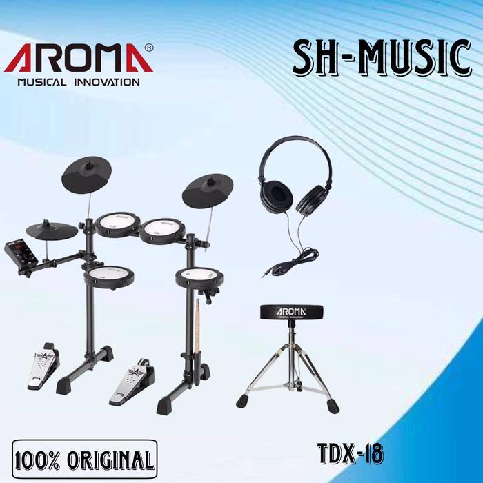 Aroma TDX18 TDX-18 Drum Digital Electric Drum Aroma Tdx 18