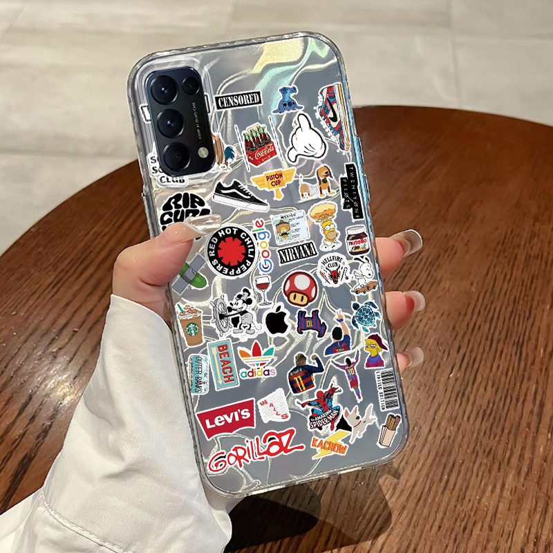 Casing Hp OPPO Reno 5 4G Reno 5 5G Reno5 Reno 5K 5G Reno5 K Find X3 Lite Case Casing Pola Kreatif HP