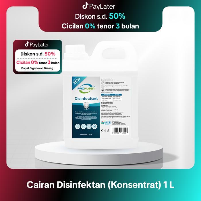 BERKUALITAS Disinfectant Antiseptik Konsentrat Cairan Desinfektan PROKLEEN 1L