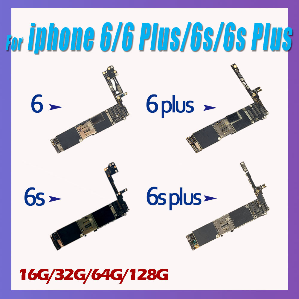 100% Original Unlock Free Icloud Motherboard NO Touch ID For iphone 6 6PLUS 6S 6PLUS 7 7PLUS Logic B