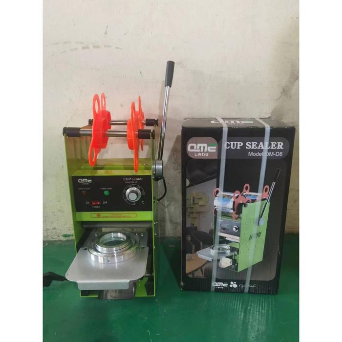 11.11 SaleQme- Qm-D8 Mesin Press Plastik Sel/Cup Sealer (Model Utama) Listrik Merah Vacuum Original