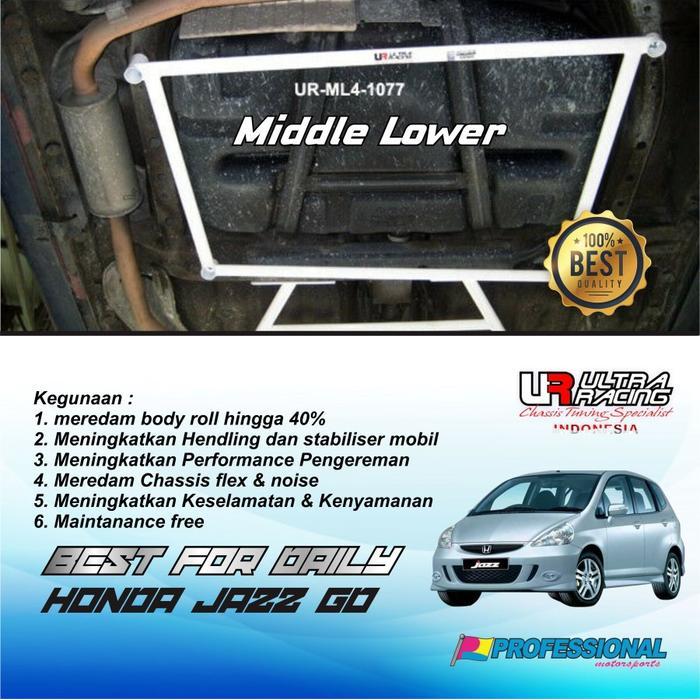 Aksesoris Stabiliser Strutbar Ultra Racing Middle Lower H. Jazz GD GD3
