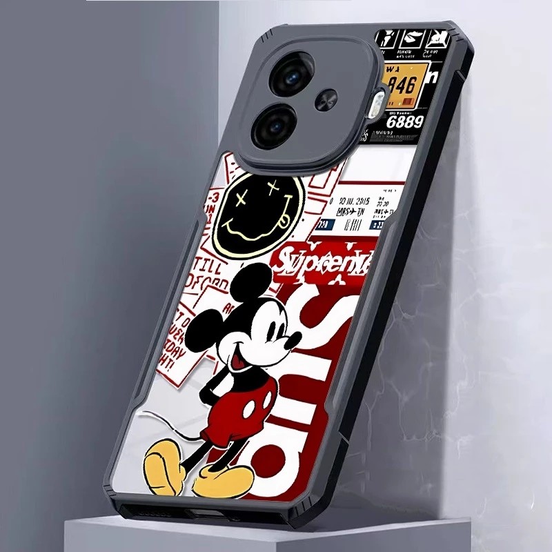 CASE CLEAR MOTIF FUSION SHOCKPROOF FOR OPPO A5 5G/4G 2025 A5 PRO 5G A52/A92 A53 /A33 A54 4G A55 4G A