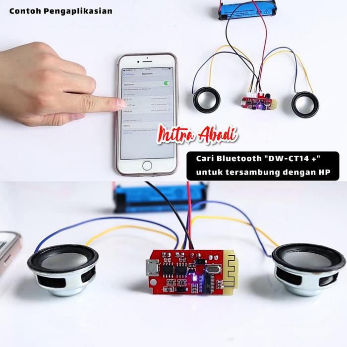 1tls- Dw-Ct14 Mini Stereo Bluetooth Power Amplifier Board