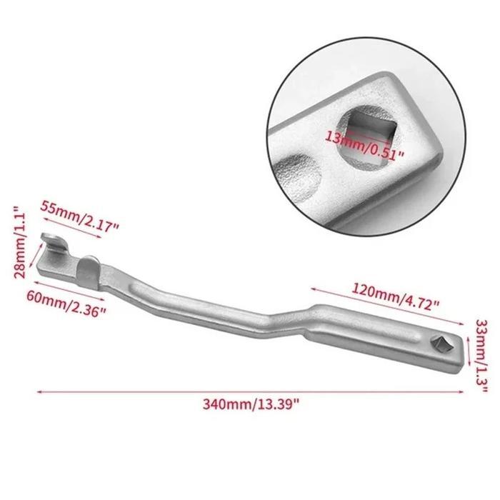 EKSTENSI KUNCI INGGRIS PAS RING BATANG SOCKET EKSTENSI KUNCI 13,3 INCH KUNCI BENGKEL OTOMOTIF ALAT